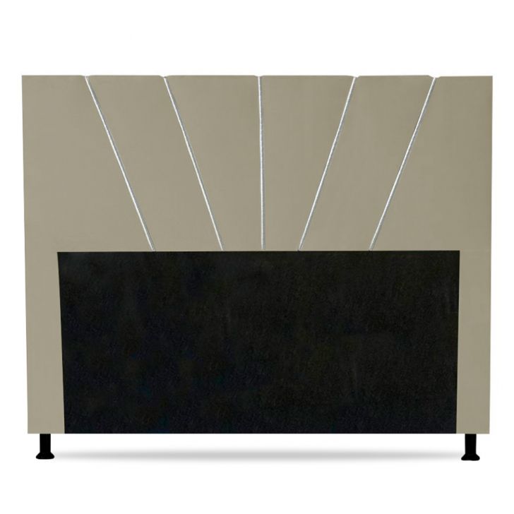 Cabeceira Cama Box Casal Queen Size Dallas 160cm Corano Bege - Desk Design