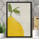 Quadro Decorativo Desenho de Pera Minimalista-24x34Cm