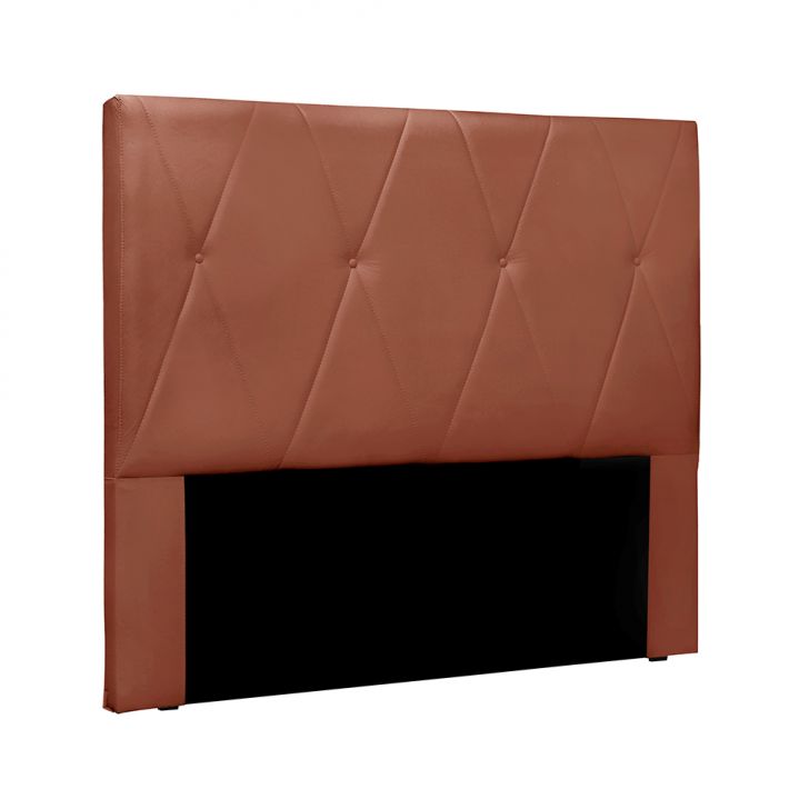 Cabeceira Solteiro Aquilla Veludo Cobre