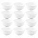 Kit 12 Bowls Melamina 150ml Branco Cumbuca Haus Tigela Fruta Cereais Serenata Hotel