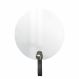 Espelho Funcional Hook Cromado Alça Preta 50 cm Redondo