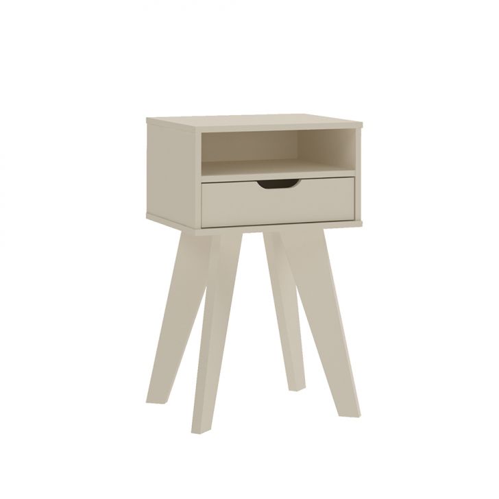 Mesa Lateral Retangular Vip Off White