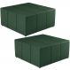 Kit 02 Puffs Decorativos Para Sala De Estar Quadrado Milano 90x90 W01 Facto Verde Musgo - Lyam Decor