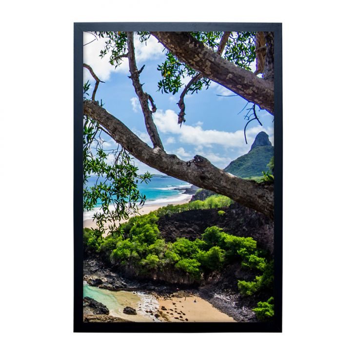 Quadro Natural Litoral III sem Vidro Colorido 50x70 cm