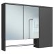 Espelheira Com 3 Portas e Toalheiro 80 cm ES9000 Mell Arenas FAEM