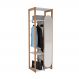 Guarda-Roupa Closet com Espelho Cali 1 Porta Branco e Aveiro 63 cm
