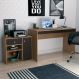 Conjunto de Mesa para Notebook Hype com Armário Ravena 1 PT 1 GV Mel e Preto