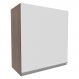 Armário de Cozinha Aéreo 60 cm 1 Porta Rustic/Branco Glamy Madesa