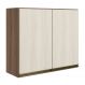 Armario Aereo 2 Portas MDF 80 cm Kali 12211 Carvalho Toq Bianco Toq Nicioli
