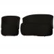 Kit Poltrona e 1 Namoradeira Orgânica Decorativa Beatriz Veludo Preto/PU Marrom - Montanaris Decor