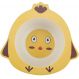 Prato Decorado para Bebê Fibra de Bambu Amarelo
