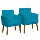 2 Poltronas para Clínica Resistente Recepção Sala de Estar MOBLAN decor