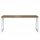 Mesa Para Escritorio Office 160 cm 25861 Nogal Sevilha Branco Artesano