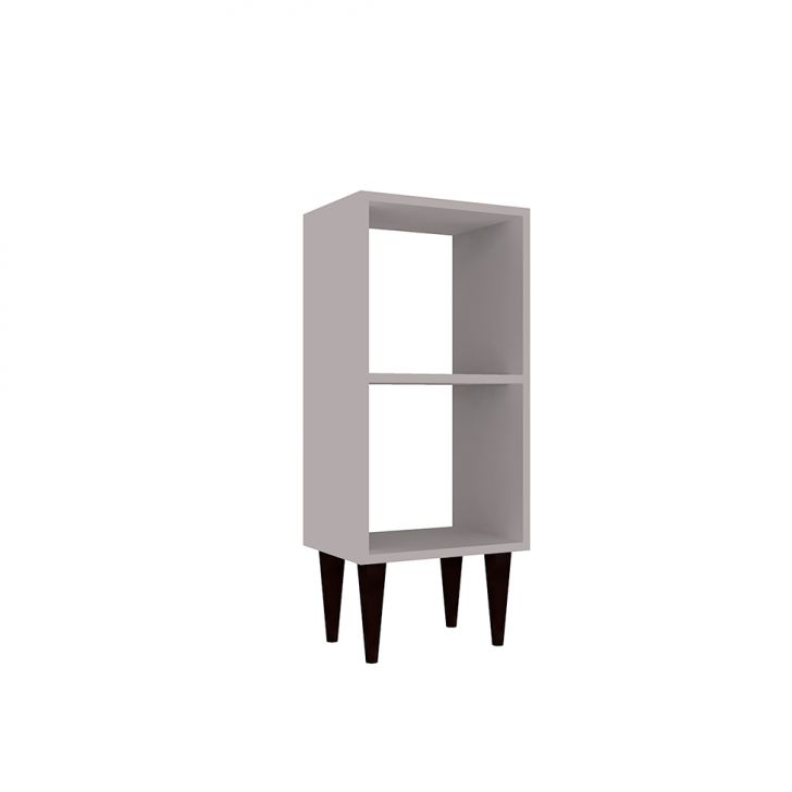 Mesa De Cabeceira Elegance Cinza Cristal