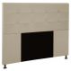 Cabeceira Cama Box Casal King 193cm Safira Sintético I02 Bege - Mpozenato