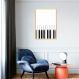 Quadro Instrumento Musical Piano 60x43 Caixa Marfim