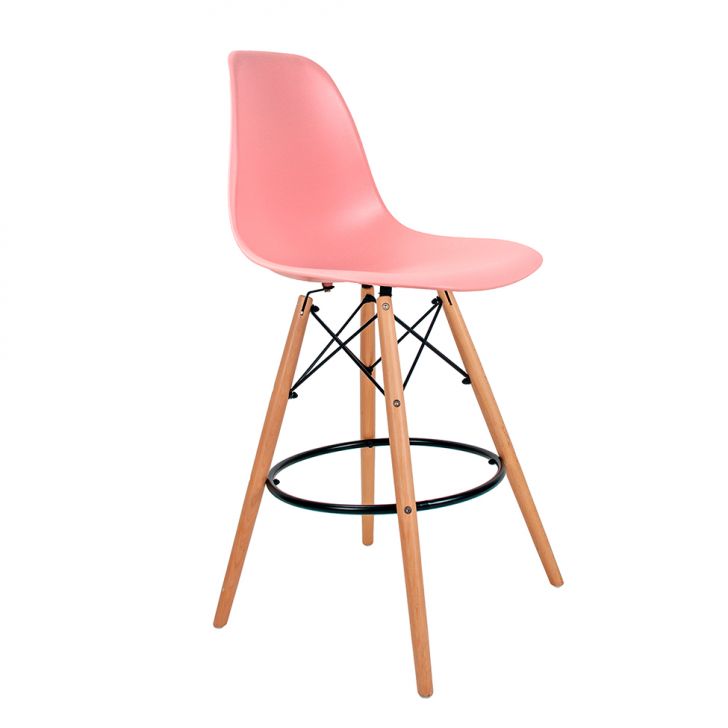 Banqueta Charles Eames Rosa