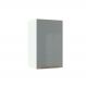 Armário Aéreo Madesa Lux 40 cm 1 Porta - Branco/Cinza