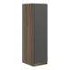 Armario Aereo 1 Porta MDF 25 cm Kali 12200 Carvalho Toq Chumbo Nicioli
