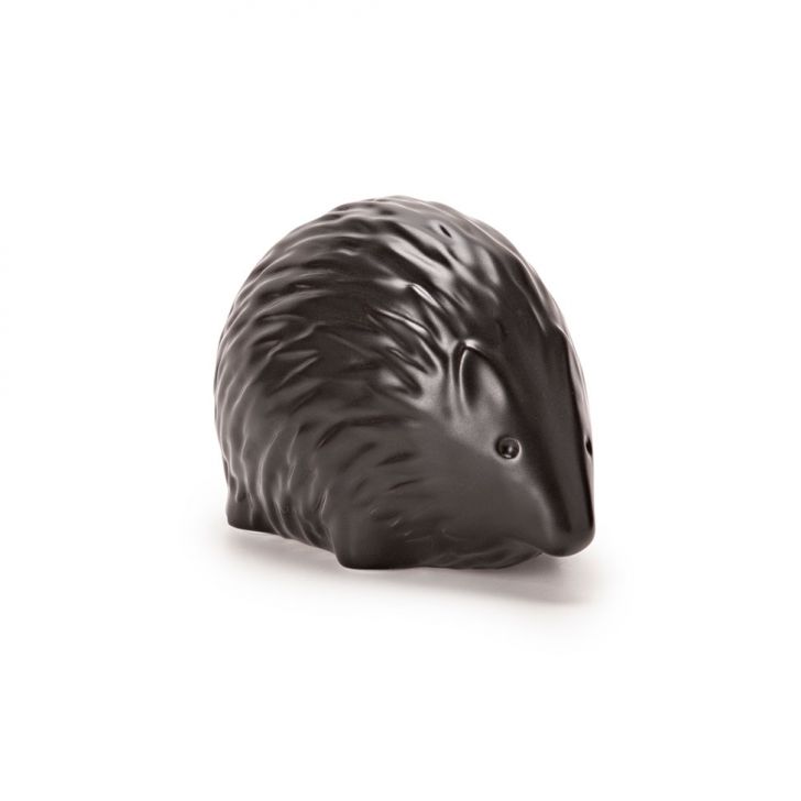 Escultura Ouriço Preta 5 Cm