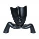 Escultura Decorativa Mascara Descanso Preto Fosco G07 - Gran Belo