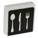 Porta Guardanapo Preto Acrílico Decorativo Talheres de Mesa