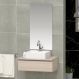 Conjunto Gabinete Banheiro JOY 60 Madeirado Inteiro