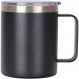 CanecaTérmica Aço Inox 360ml - Copo Térmico Preto P/ Cerveja e Café
