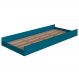 Cama Auxiliar Infantil Para Colchão 78x188cm Infix C06 Azul - Mpozenato