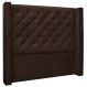 Cabeceira Estofada Cama Box Casal King Size Alteza 195cm Suede Café - Desk Design