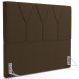 Cabeceira Cama Box Casal King 195 cm Aurora W01 Suede Marrom - Lyam Decor