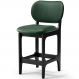 Banqueta Baixa Bar Cozinha E Sala De Jantar Fixa Betta L02 Preto Facto Verde Musgo - Lyam Decor