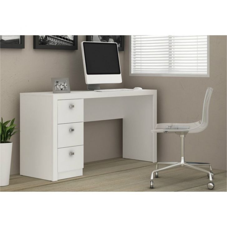 Mesa Para Computador 3 Gavetas ME4102 Branco - Tecno Mobili
