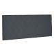 Cabeceira Painel Estofada Cama Box Casal Queen Esmeralda 160cm Suede Cinza - Desk Design