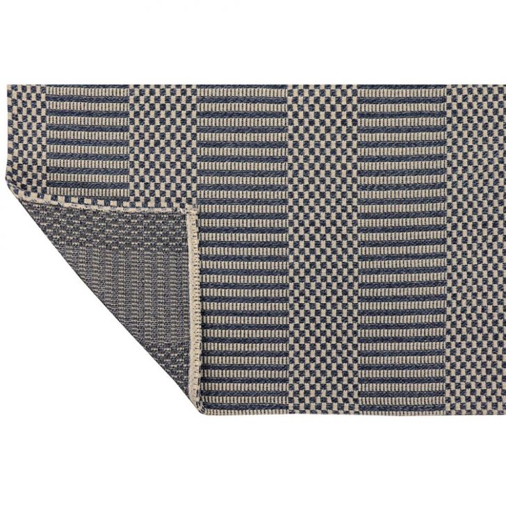 Tapete Serido Retangular Polipropileno (230x300) Grey e Navy