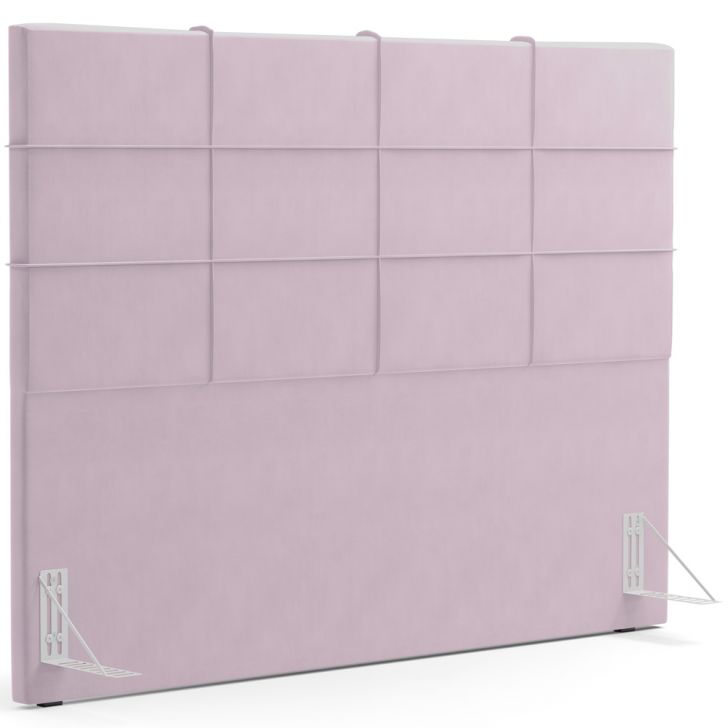 Cabeceira Cama Box Queen 160 cm Roma W01 Suede Rosê - Lyam