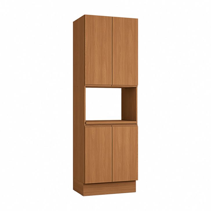 Paneleiro Valence com 1 Nicho 4 Portas Canela