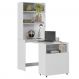 Estante Escrivaninha Com Mesa Bancada Retrátil Salt Branco Z06 - Mpozenato