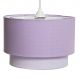 Lustre Tubular Duplo Lilás Quarto Bebê Infantil