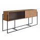 Buffet Balcão York 2 PT Vermont e Preto
