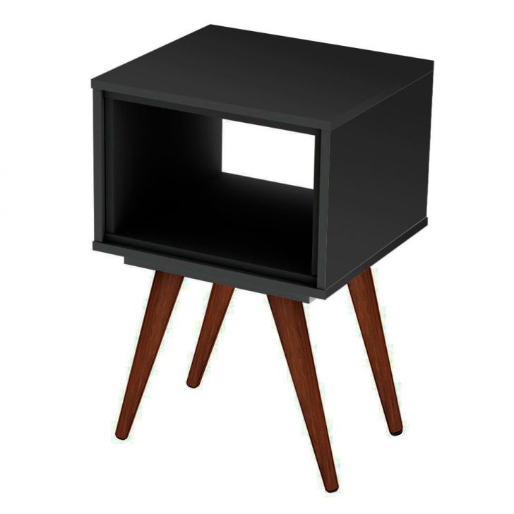 Mesa Lateral Retrô Preto