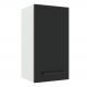 Armário de Cozinha Aéreo 35 cm 1 Porta Branco/Preto Agata Madesa