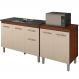 Balcao Pia 120cm e Multiuso 2 Portas 70cm Savana Off White Mobbs