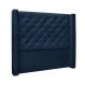 Cabeceira Casal Vicenza Suede Azul
