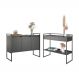 Kit Buffet e Aparador Industral Plis Onix