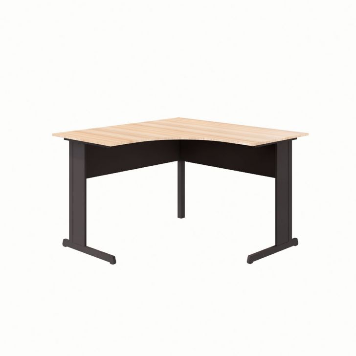 Mesa de Escritório em L New City Calvi e Preta 120 cm