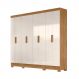 Guarda Roupa 8 Portas Superagui Freijó Off White