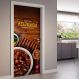 Adesivo de Porta Aqui Tem Feijoada-63X210Cm