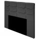 Cabeceira Cama Box Casal King 195cm Esmeralda Veludo J02 Cinza - Mpozenato