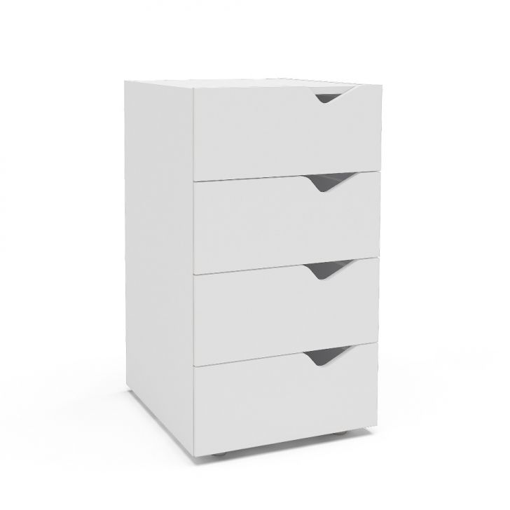 Gaveteiro Porto 4 Gavetas Branco